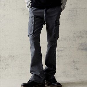 Pacsun Stretch Canvas Gray Slim Boot Cargo Jeans size medium